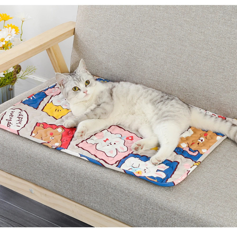 Portable Cooling Mats for Pets Sleeping Ice Pad for Small Medium and Large Dogs Breathable Dog Sleeping Bed Pet Accessories 250402