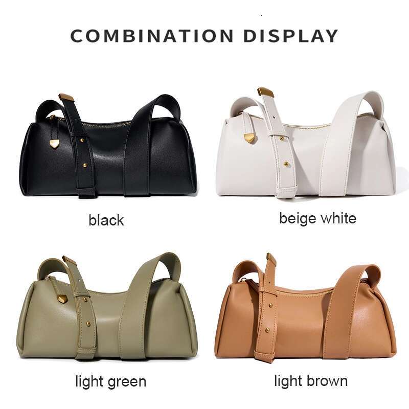 2024 New Cowhide Split Leather Crossbody Handbag For Women's Advanced Tion Stick Underarm Messenger Soft One Shoulder Bags