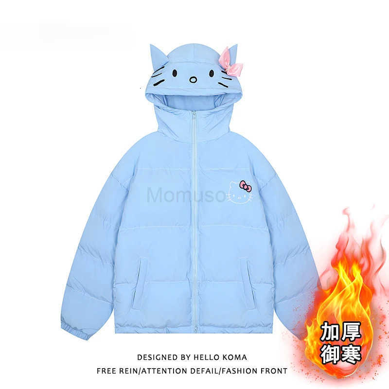 Sanrio Anime Peripheral Hello Kitty Series Bread Cotton Clothes Autumn and Winter New Warm Thickened Cotton Clothes Girly Heart Jackets H251104