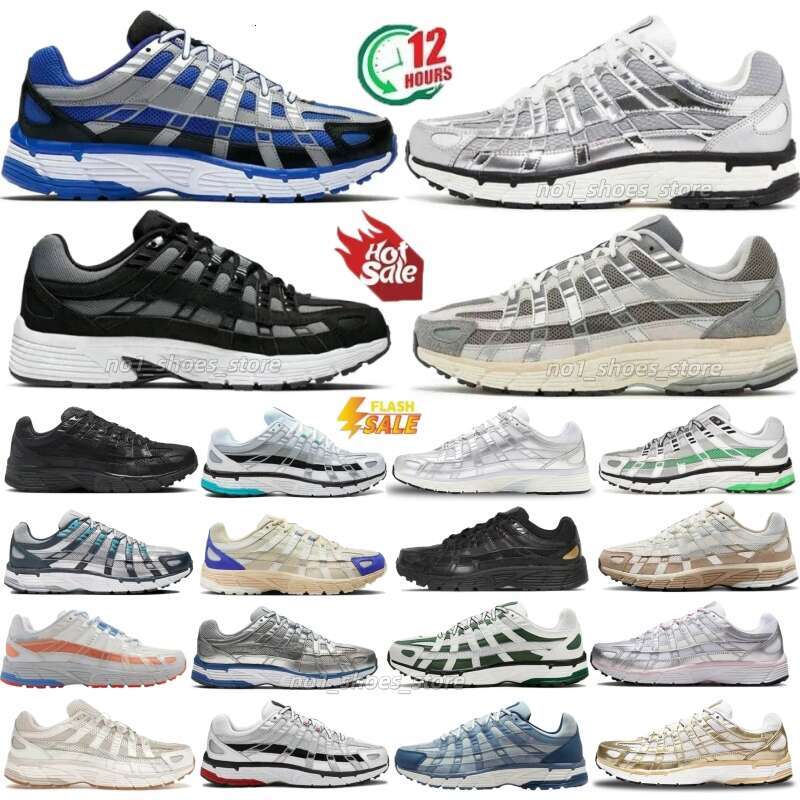 Designer Shoes P6000 Men Women Sneakers Metallic Sier Triple Black White Anthracite Grey Outdoor Sports Trainers Casual Running shoes