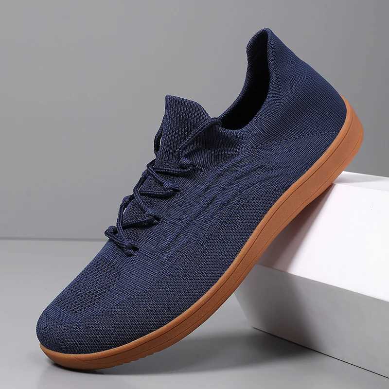 Mesh mens barefoot shoes breathable zero drop sole Casal sports shoes mens wide casual shoes Plus size 39-47 Z250403