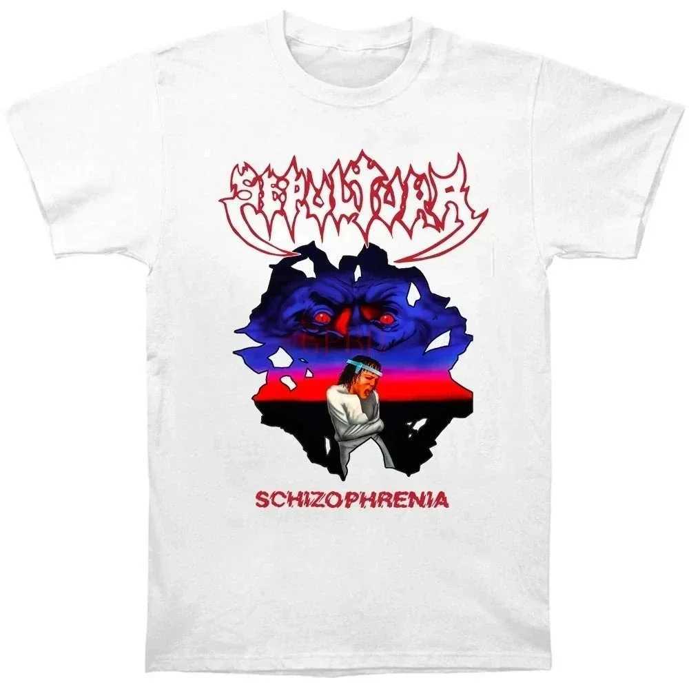 2024 Retro Mens T-shirt Cotton SEPULTRA ROOT 30 Year Metal Kavalala Printed Mens T-shirt Hip Hop Short Sleeve W250403