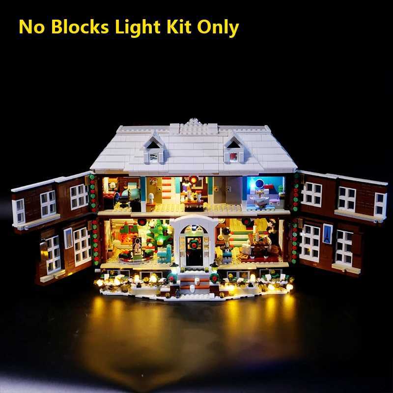 LED Lighting Kit Compatible with 21330 Home Alone House Building Blocks Model Remote Control Lamp Accessories Lights Only K251103