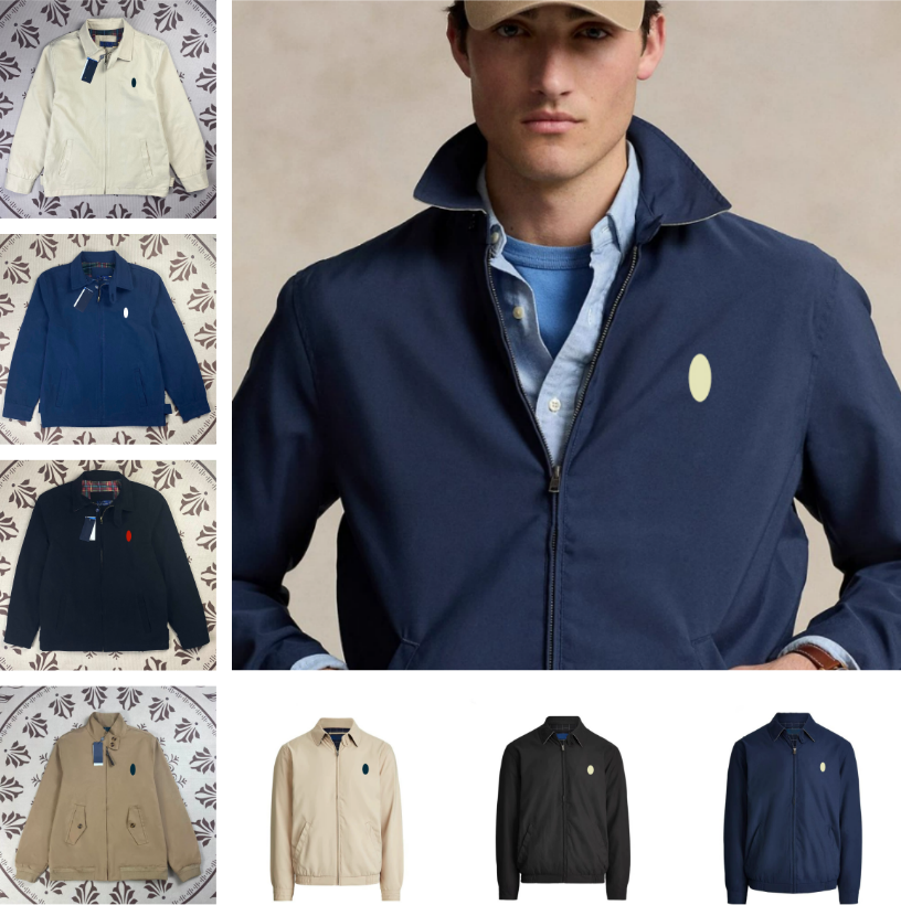 Designer Men's Jackets Casual For Women Fashion Mens Jacket Polo Jackets Horsees Embroidery Vintage Style Stand Collar Cleanfit Coat