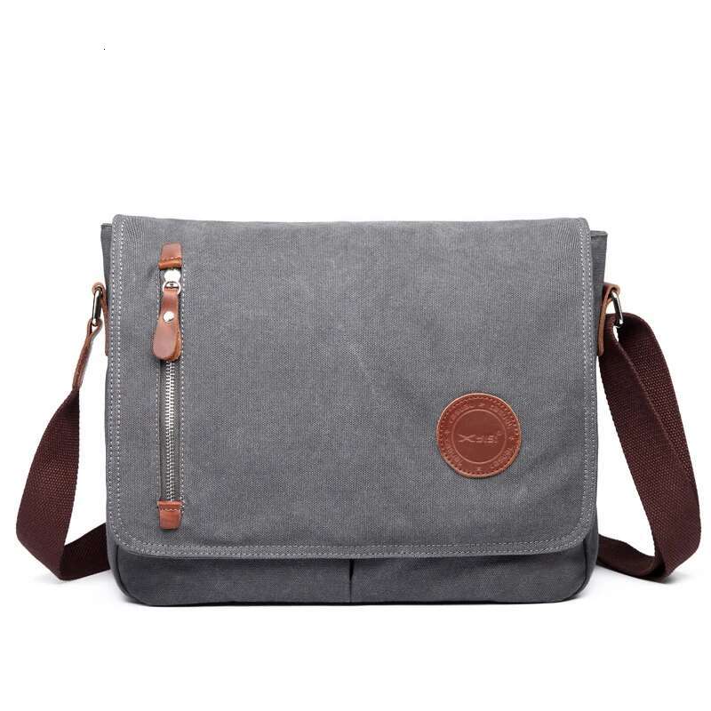 Men Canvas Casual Shoulder Crossbody Outdoor Travel Waterproof Male Business Messenger Solid Color Good Qualtiy Bag Hot Sell