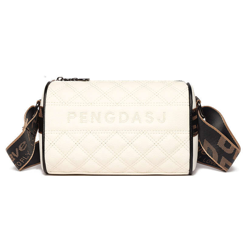 Soft leather women's top layer cowhide small 2024 new trendy and fashionable wide strap single shoulder crossbody bag