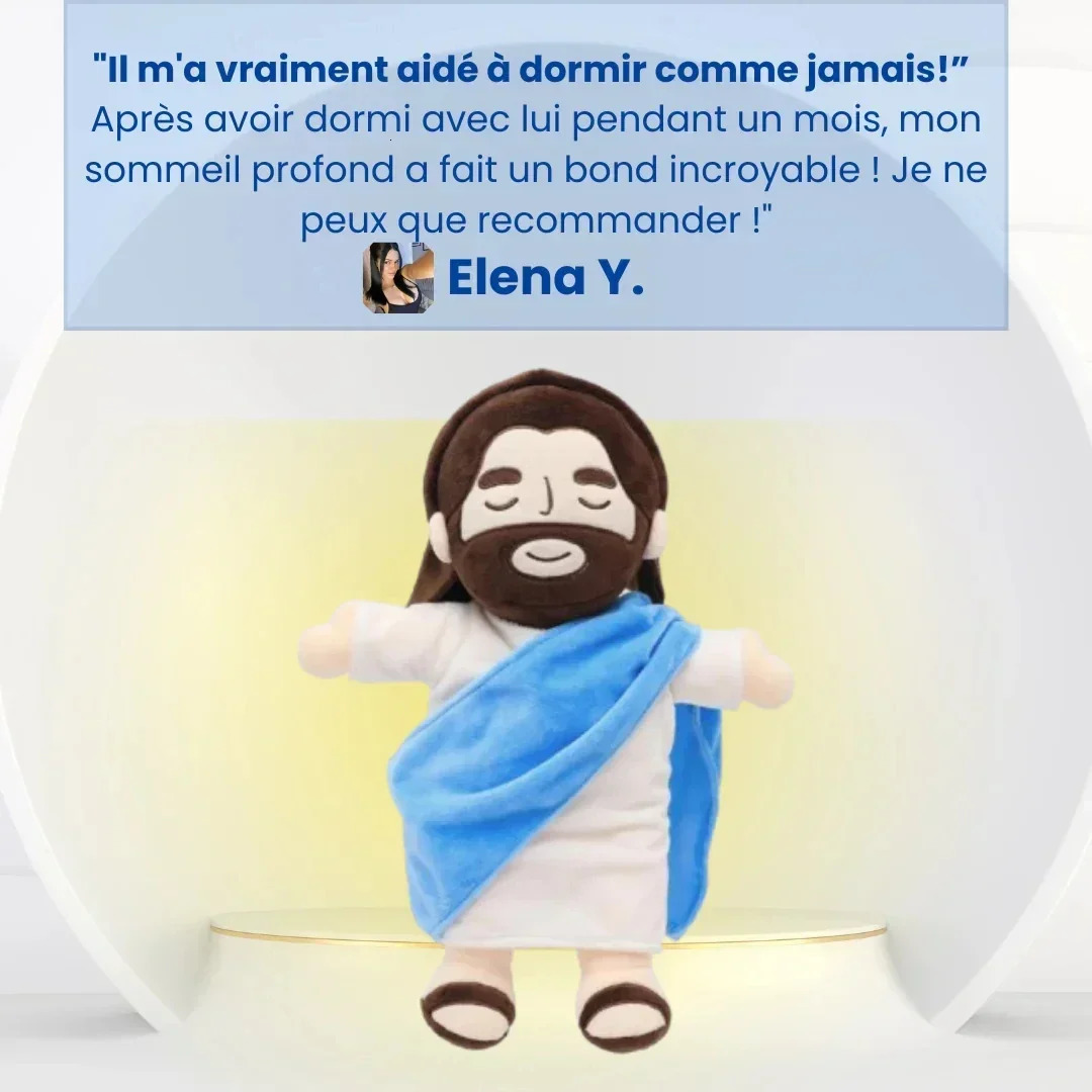 38CM Breath Jesus Soothes Plush Toy for Kids Soft Soothing Jesus Plushies Comforting Jesus Heart Toy Easter Christmas Gifts 251028