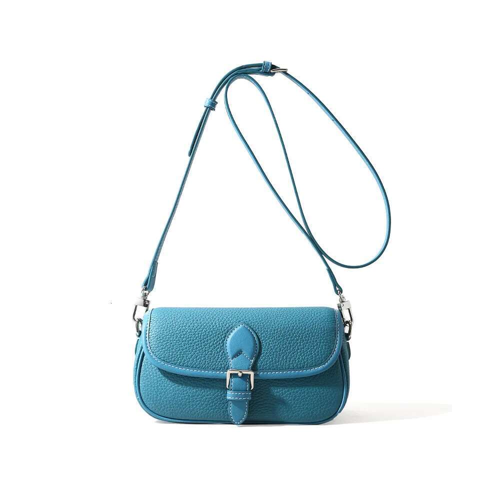 Genuine Leather Shoulder 2025 New Design Top Layer Cowhide Simple Commuting Women's Crossbody Fashion Hand Square Bag