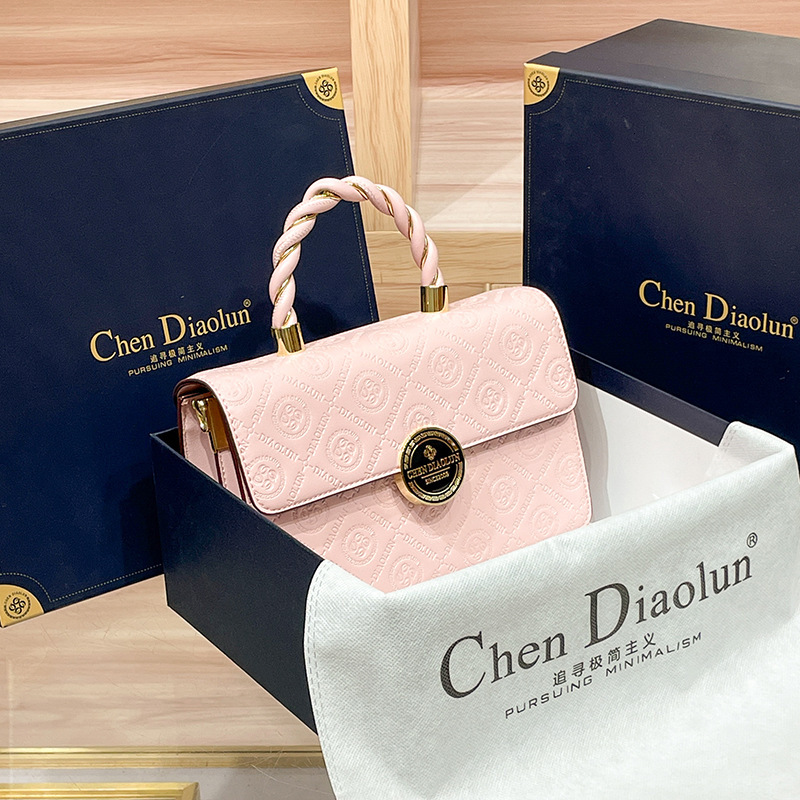 Women S New High End Embossed Handbag Fashionable And Versatile Light Luxury Small Square Bag Single Shoulder Crossbody Bag Shoulder Bags