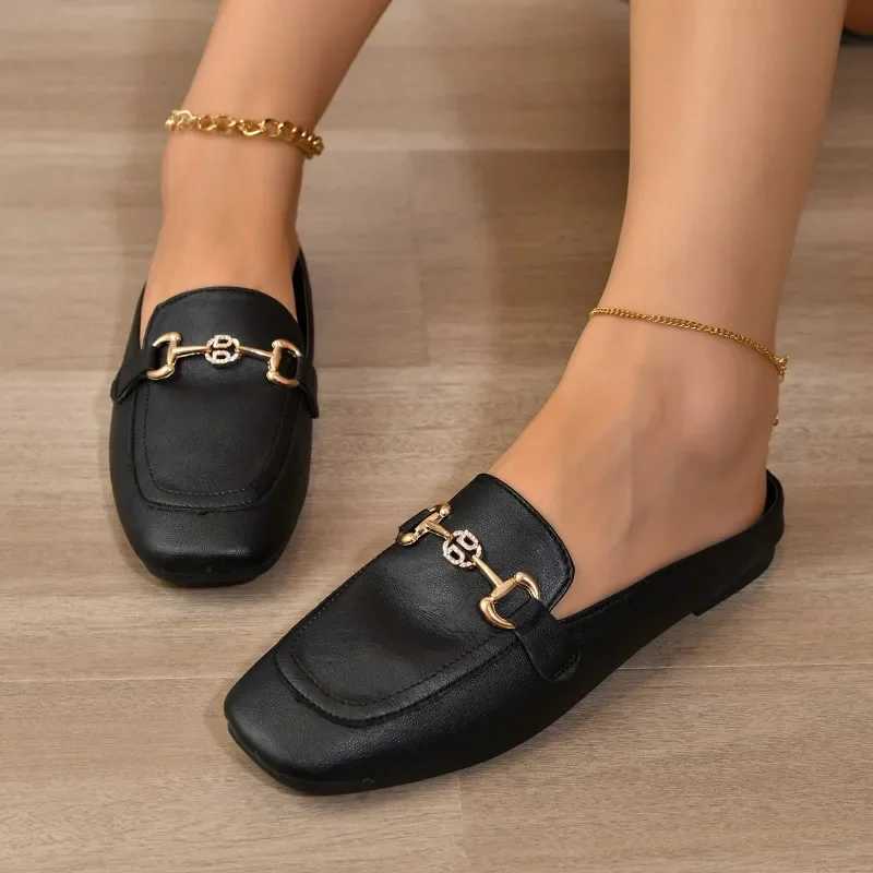 2024 New Womens Shoes Womens Flat Fashion British Leather Oxford Shoes Size 44 Comfortable Casual Shallow Flat Gold Z250403