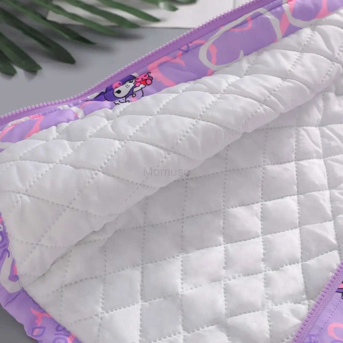 Sanrio Kuromi Girls Hooded Coats Autumn Winter Children Cotton Clip Jackets Spring Teen Kids Casual Fashion Outerwear Windbreaker H251104