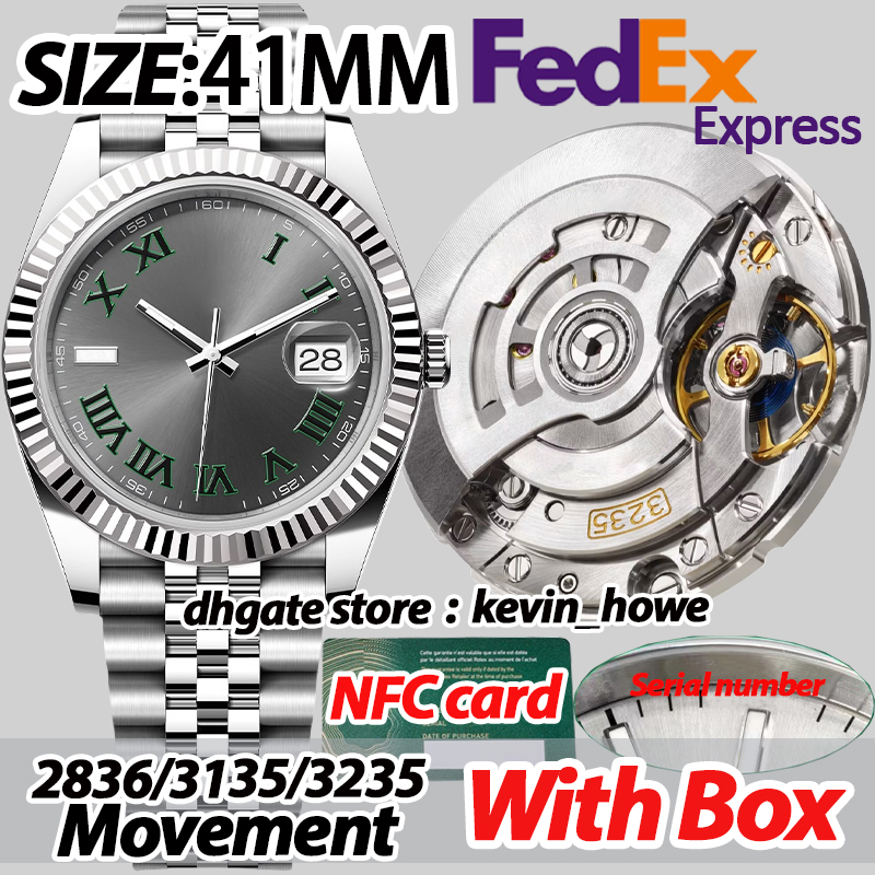 date 41MM Men Watch Men Designer Watches High Quality Serial number NFC card super CLean factory Luxury Watch Automatic Mechanical 3235 movement Sapphire