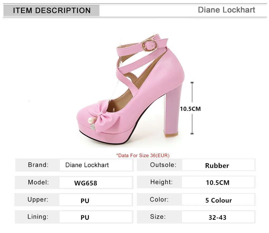 High Women 2024 Trend Chunky Heels Platform Lolita Mary Jane Elegant Party Korean Shoes Dress White The Glossy Fashion