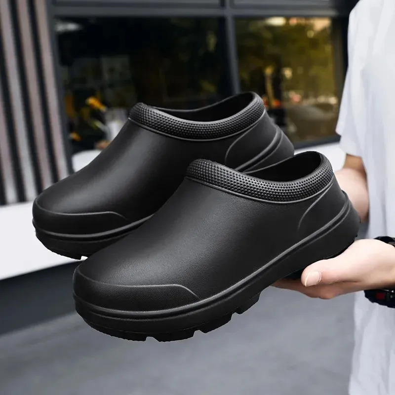 2024 Men Women EVA Chef Shoes Non-slip Waterproof Oil-proof Shoes Comfortable Workers shoes High-quality Outdoor Safety shoes 250402