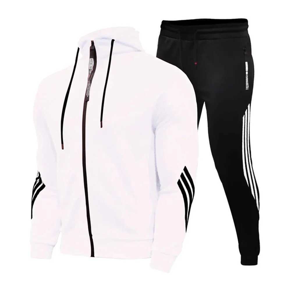 2025 mens new jogging suit sweater hoodie jacket sweatpants 2piece suit mens fashion casual autumn and winter jacket J251104