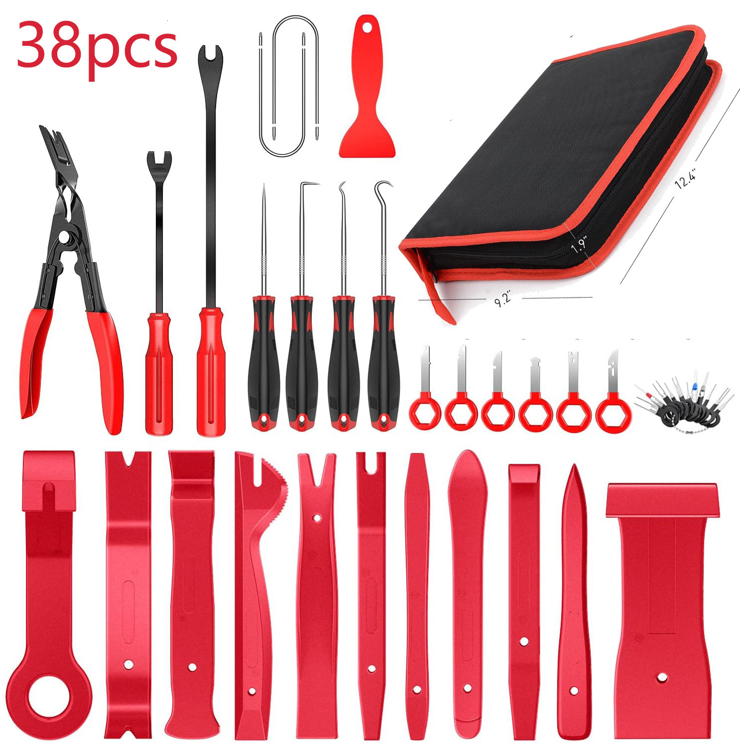 38pcs car disassembly kit, 38 piece set, 88pcs central control audio disassembly tool, car buckle
