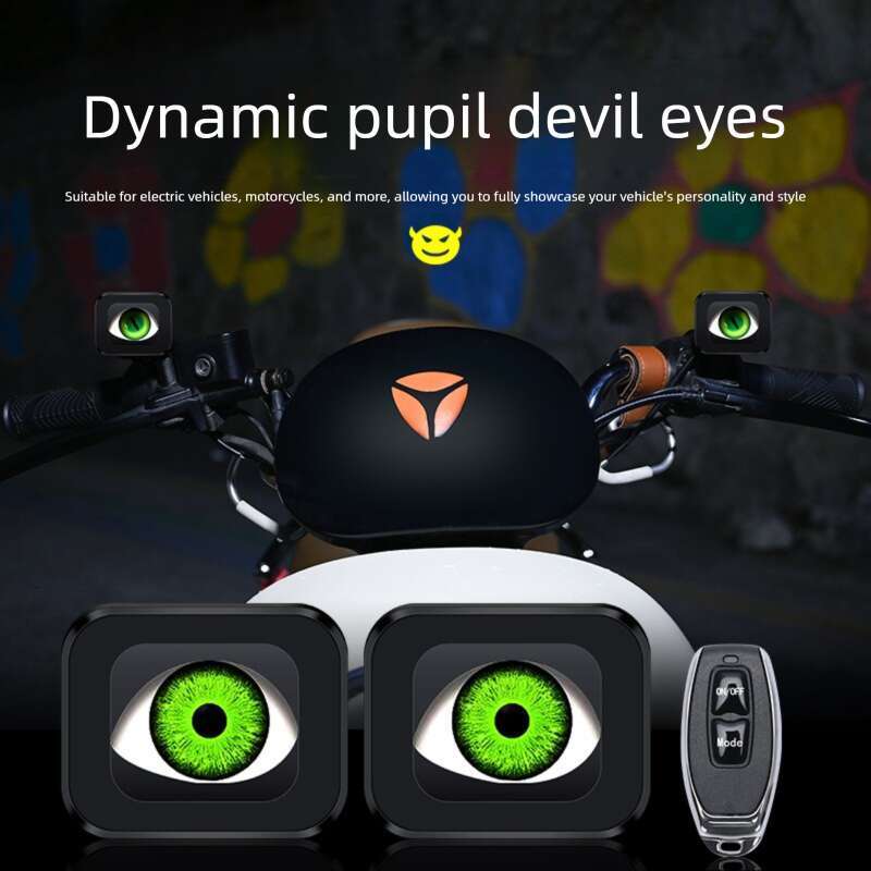 Famous Brand Electric Motorcycle Rearview Mirror Modification Demon LED Eagle Eye Blinker Light