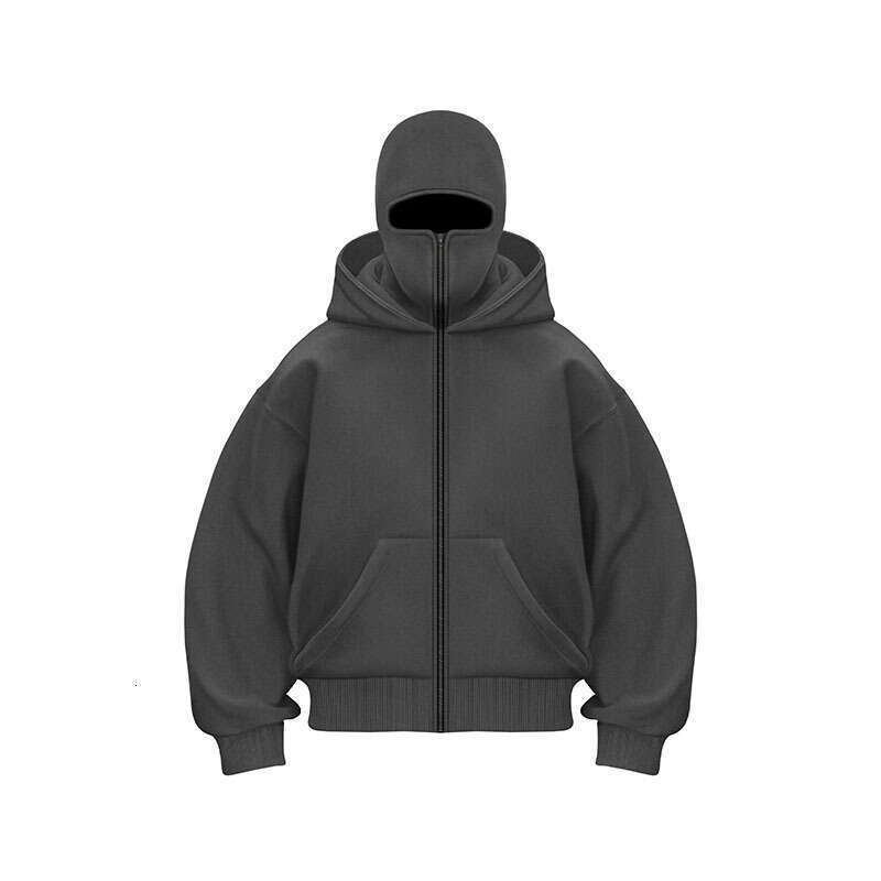 Popular Light Plate DIY Hooded Zipper Hoodie Jacket Double Hat Men's Women's Spring and Autumn Couple Top 2025 Versatile New Trendy Clothing