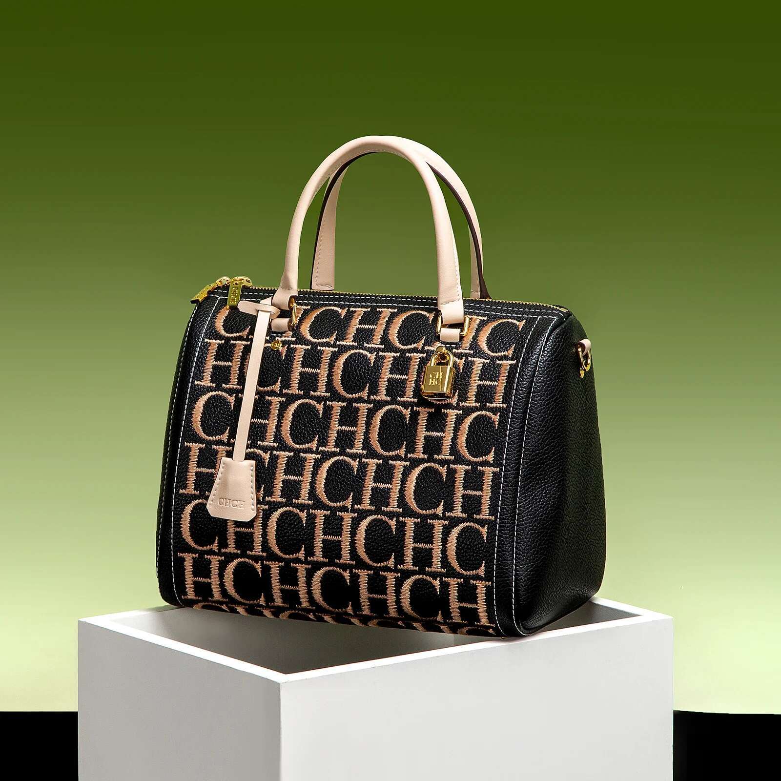 Large Capacity Business Commuter Shoulder Crossbody Vintage Classic Letter Design Solid Color Women's Bag