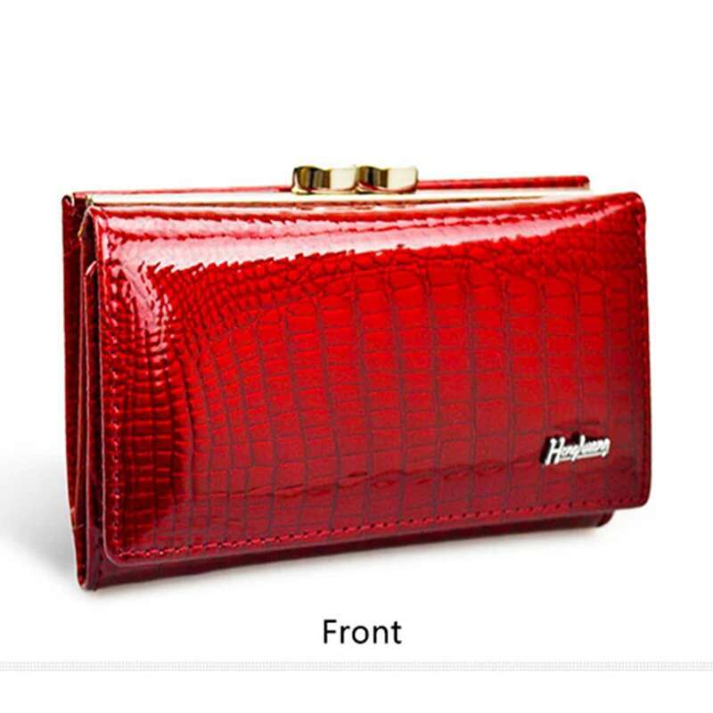 2025 New Genuine Leather Designer Wallet Shiny Fashion Women's Serpentine Handbag
