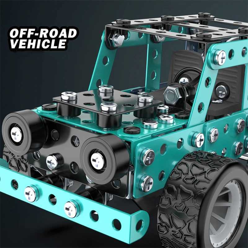 Stem Building Toys For Boys Age 8Offroad Vehicle Series Model KitAssembly Toys For KidsMetal Building Educational Blocks C251104