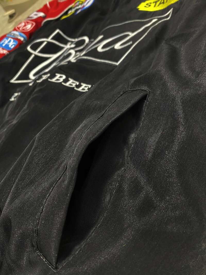 Embroidery Racing Motorcycle Riding Suit, Retro European American Style, Autumn And Winter Clothing, Long Sleeved Cott