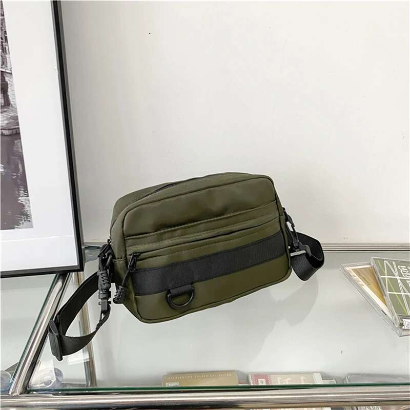 Casual Men Women Unisex Crossbody Bags Fashion Solid Color Couple Shoulder High Quality Nylon Messenger Bag Handbags