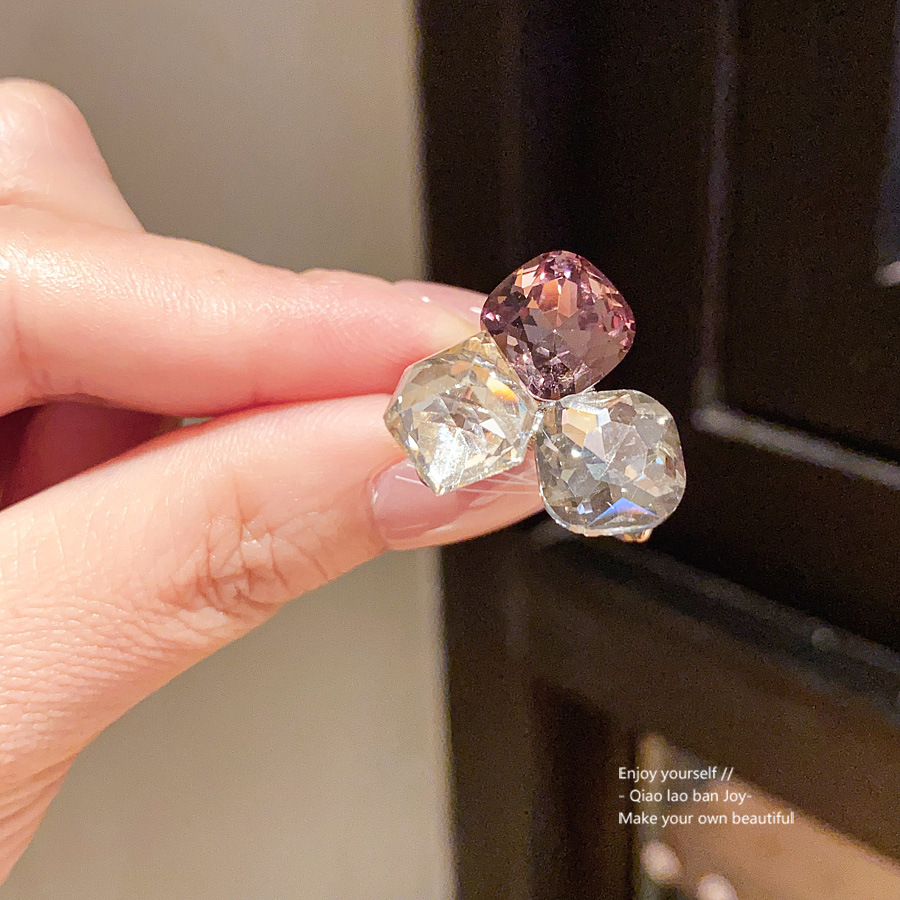 Silver Toned Ring With Multi - Colored Gemstones And Unique Cut Design Delicate Daily And Eye - Catching Jewelry Gift For Her High Quality And Fashion