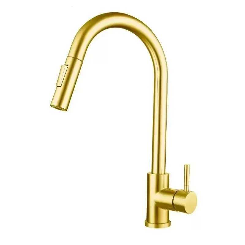 Kitchen Faucet Pl Out Bed Nickle Stainless Steel Black Kitchen Mixed Tap Kitchen Sink Tap Y251104