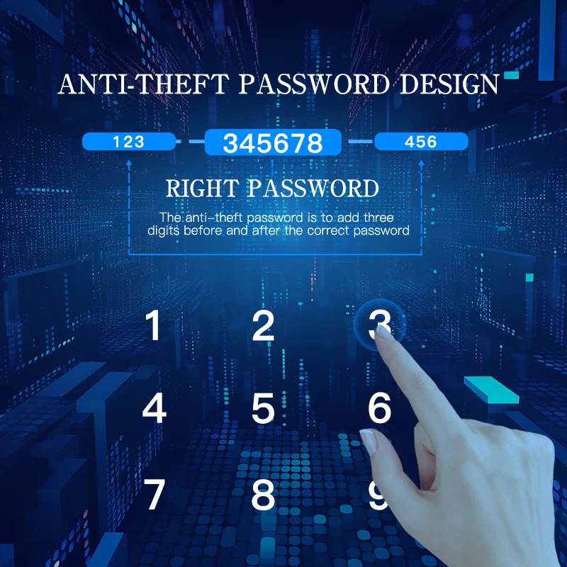 PHIPULO Smart Door Lock With Tuya APP Digital Electronic Lock Smart Home Wooden Door Lock Biometric Fingerprint 250402