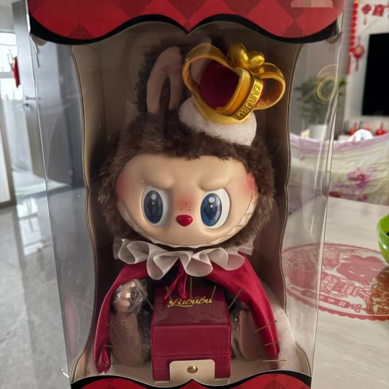 Labubu Original The Monsters Let's Checkmate Series Vinyl Plush Toys Doll King Queen Hanging Card Pendant Keychain