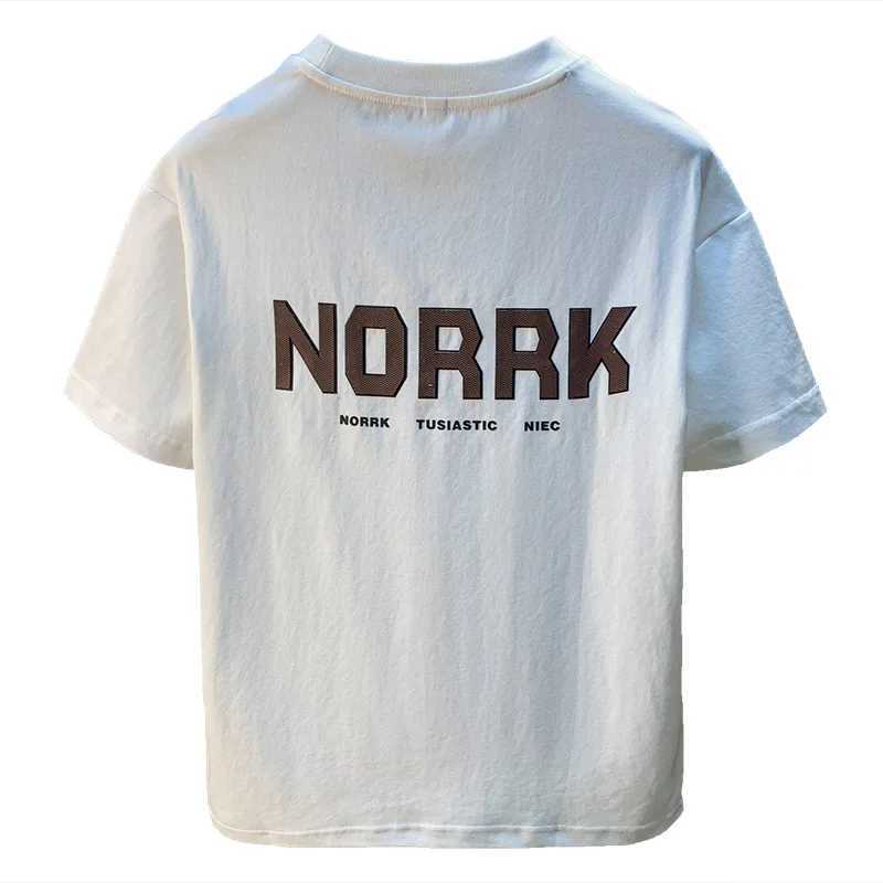 Mens printed T-shirt summer trend casual short sleeved shirt loose slimming loose and comfortable top W250403