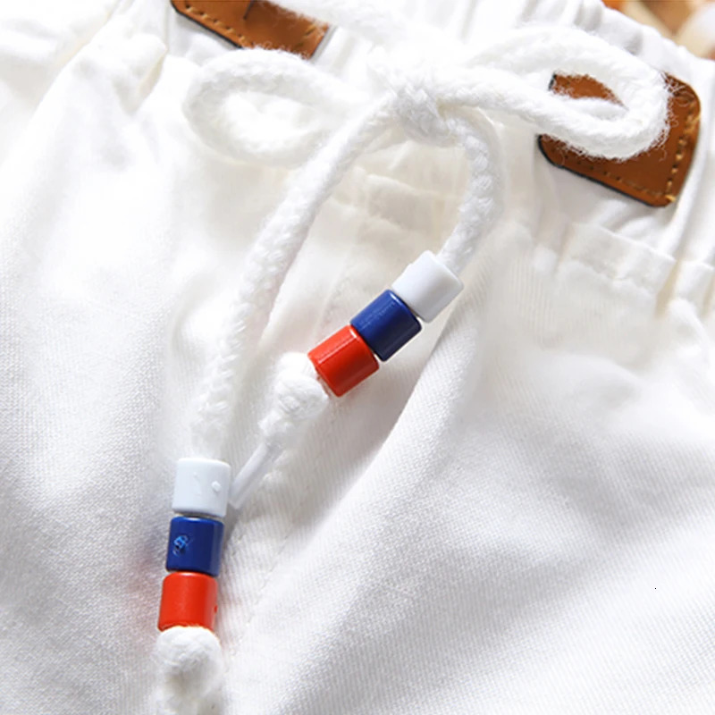 White shorts mens cotton casual Bermuda summer slim fit dress drawstring soft touch and comfortable pants for daily wear 250403e