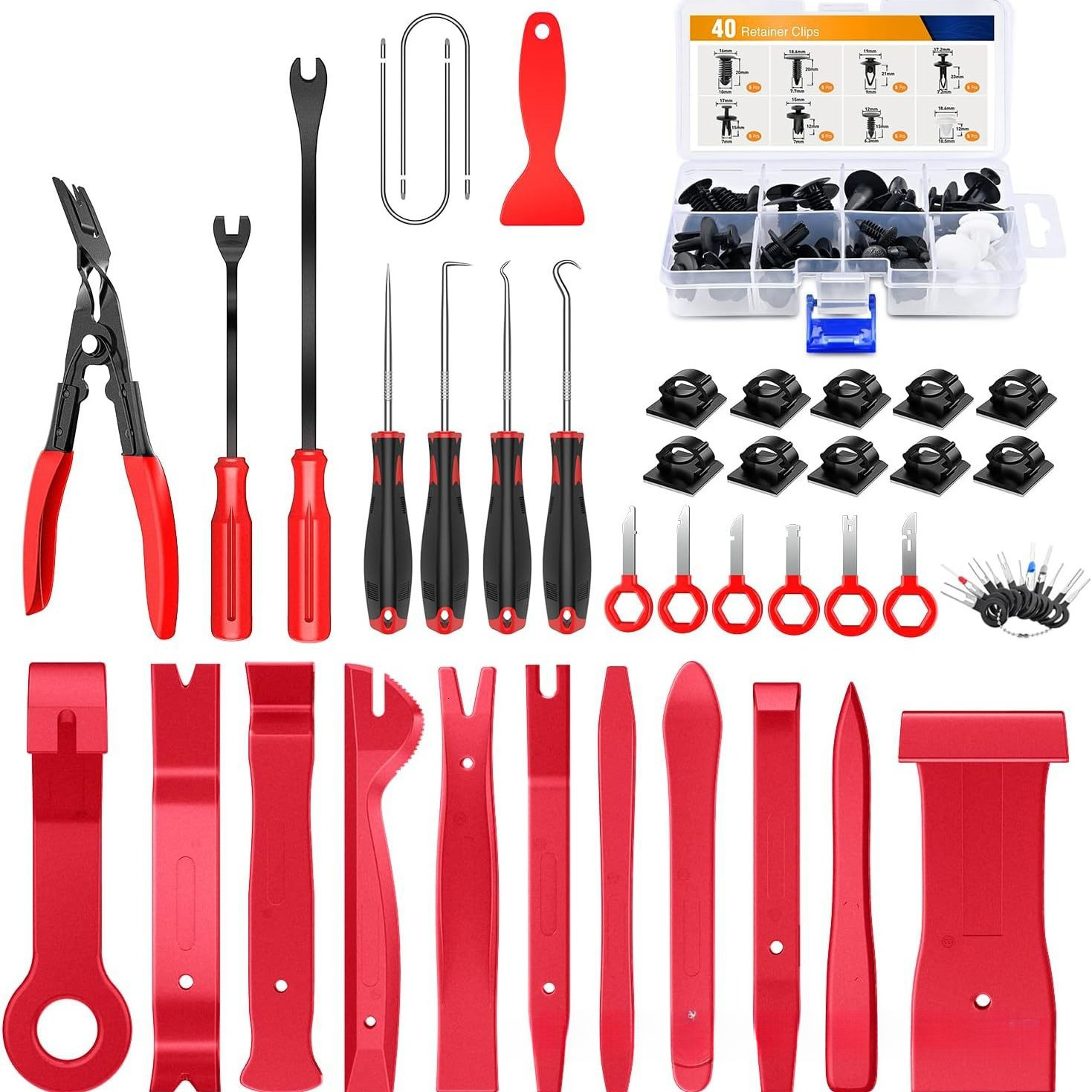 38pcs car disassembly kit, 38 piece set, 88pcs central control audio disassembly tool, car buckle