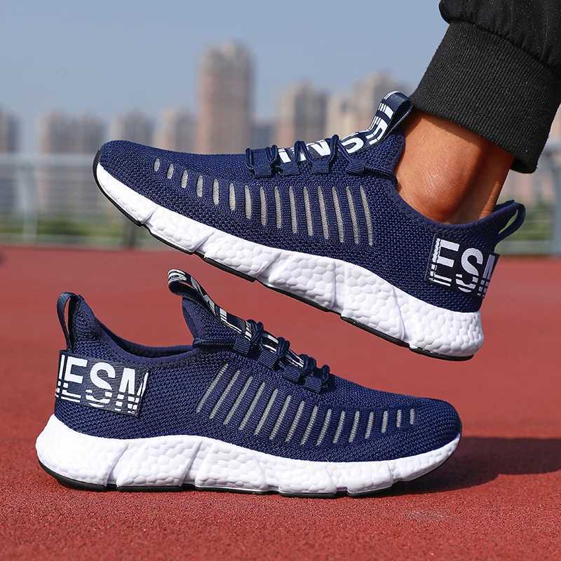 Mens casual shoes athletic shoes breathable sports lightweight outdoor running shoes mens walking tennis jogging shoes Z250403