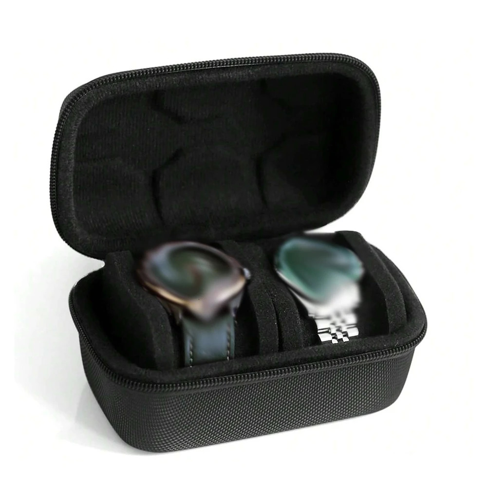Portable Watch Travel Box Mens Watch Box Black 3 Slots Watch Scroll Travel Box Storage Box Display Box Travel Mens and Womens 251027
