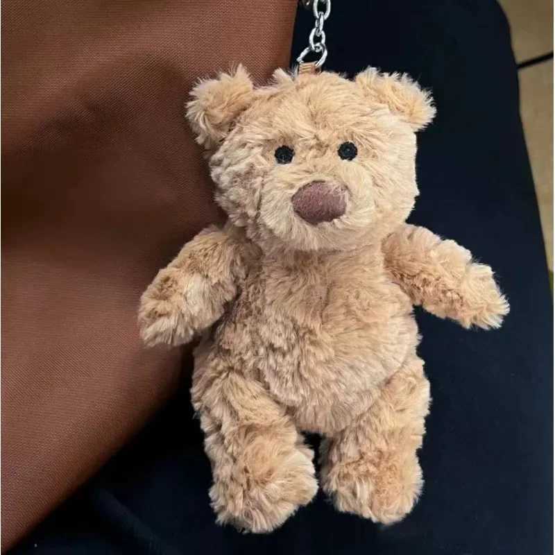 Cute Barcelona Bear Keychain Plush Teddy Bear Bag Pendant Adorable Plush Doll School Bag Small Bear Hanging Ornament C251104