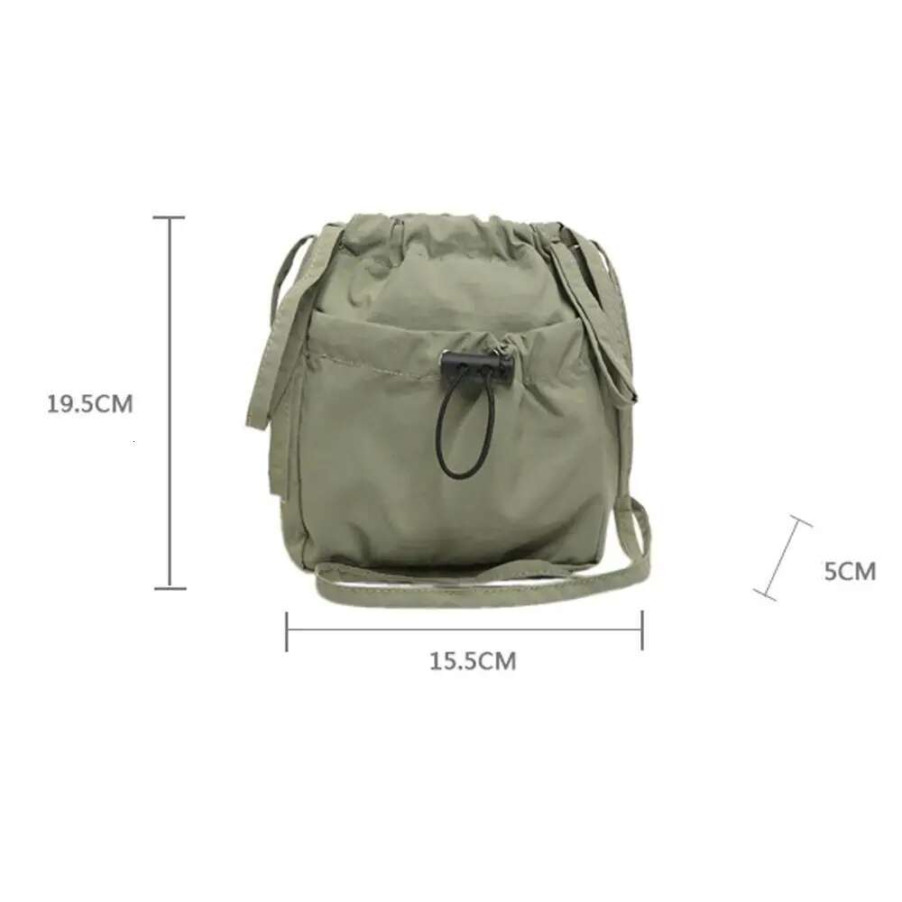 New Large Capacity Women Shoulder Simple Versatile Reusable Tote Bags Cell Phone Purse Pouch Drawstring Crossbody Bag