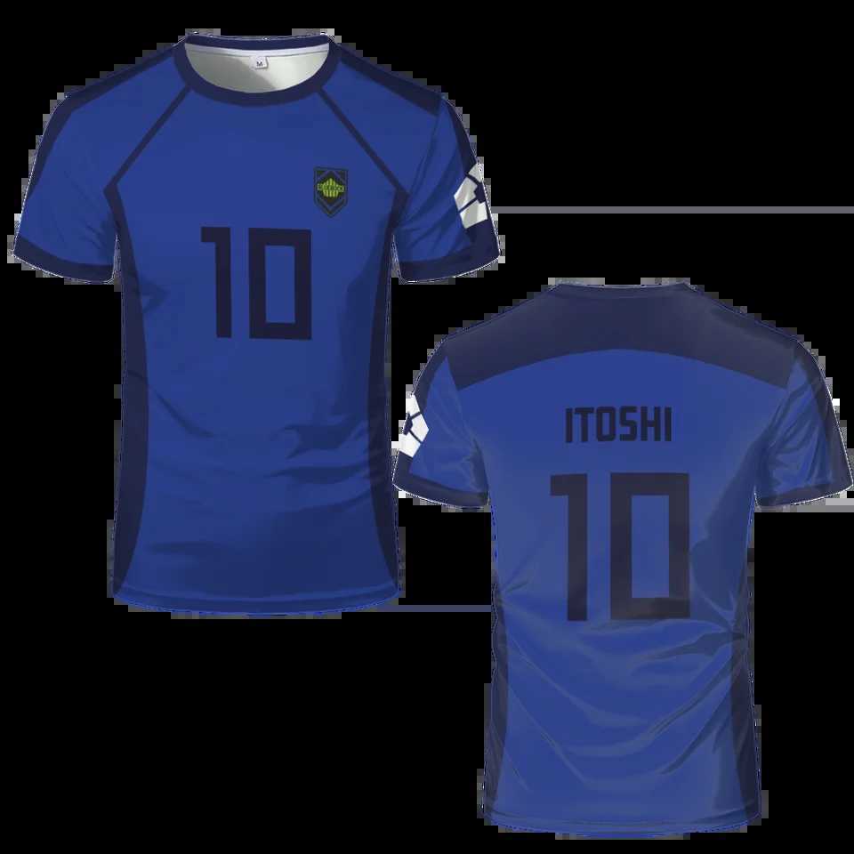 Blue Lock Anime T Shirts 2024 Summer Mens Short SLeeved Cartoon Jersey T-shirt Adults Kids Soccer Isagi Cosplay Uniform Z251104