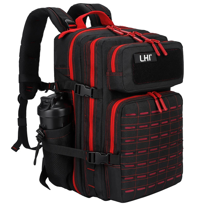 LHI 25L35L45L Gym Backapck Tactical Athlete Sports Fitness Bag Exercise Workout Weekend Travel Daypack with Bottle Holder 251104
