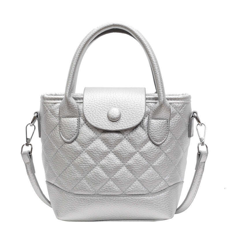 Korean version of niche hand-held bucket for women's spring new fashion versatile and high-end single shoulder crossbody bag