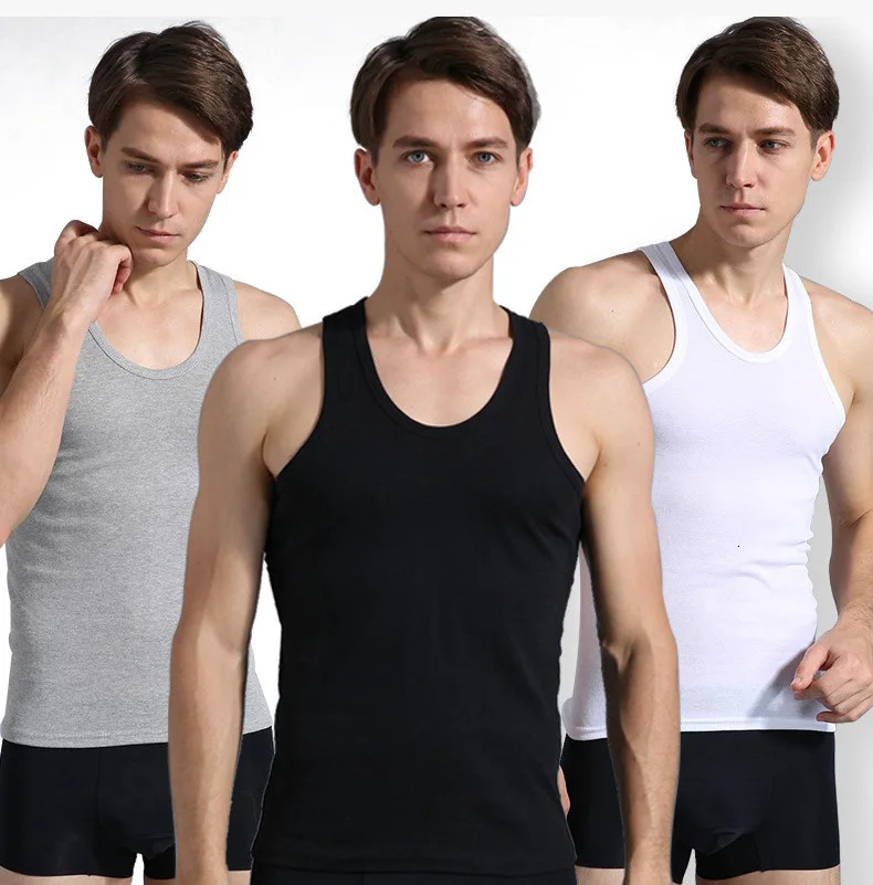 Summer Mens Tank Top O-Neck Sleeveless Solid Color Fitness Fashion Casual Mens Clothing Street Wear Sports Home Tank Top 250402