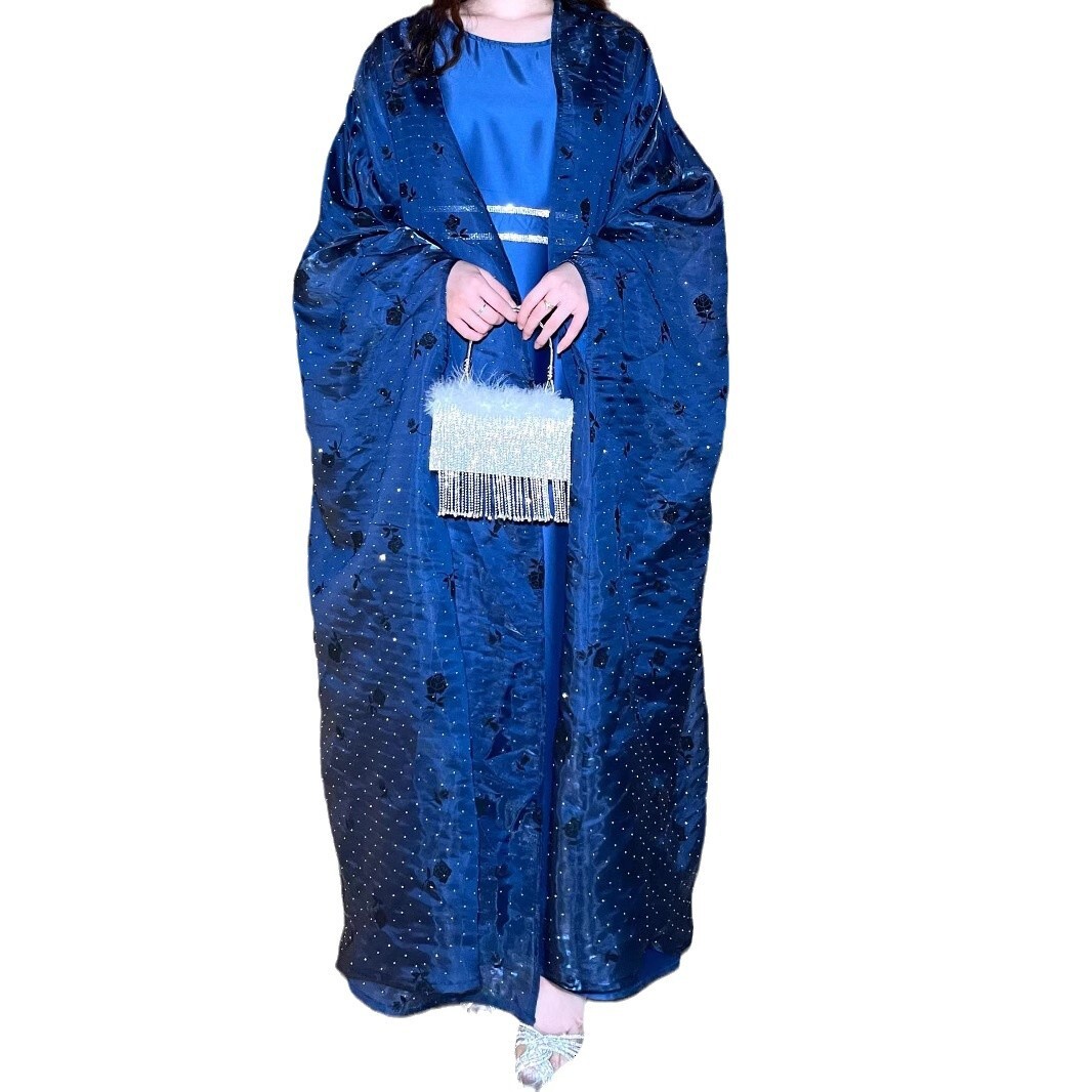 Women's Muslim Clothing Abaya Simple Rose Skirt Set Robe Abaya Maxi Dresses Islamic Clothing