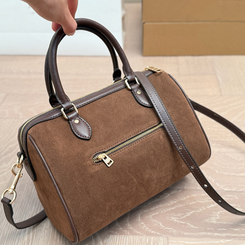 Designer Versatile Suede Pillow Bag - Chic & Casual Everyday Tote