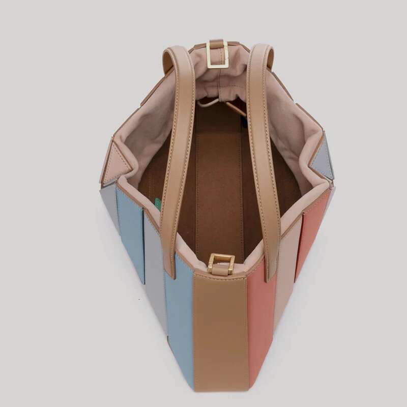 Casual Bags For Women Handbags And Purses Designer 2023 New In PU Splicing Contrasting Top Handle Shoulder Messenger Bag