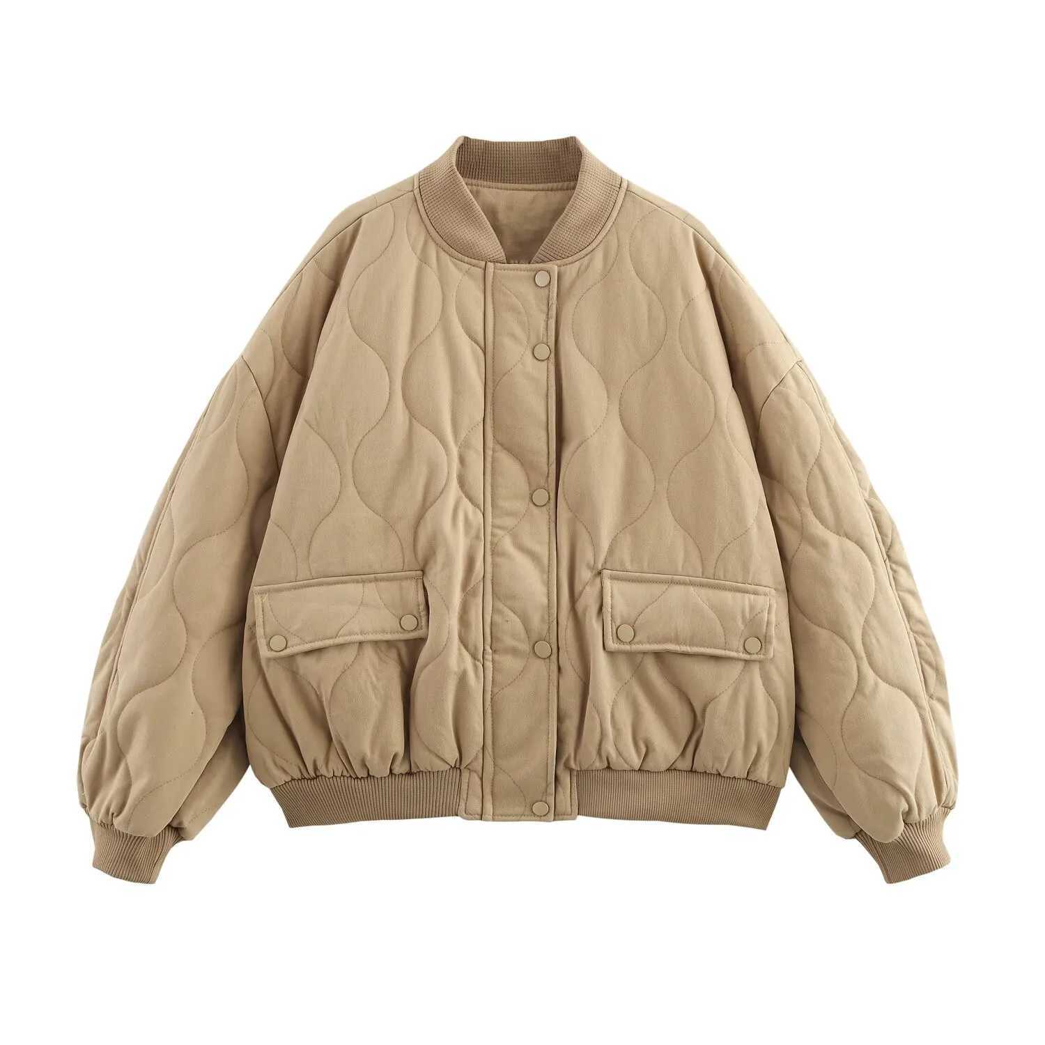 autumn and winter new womens lazy style fashionable loose washed cotton pilot cotton jacket J251104