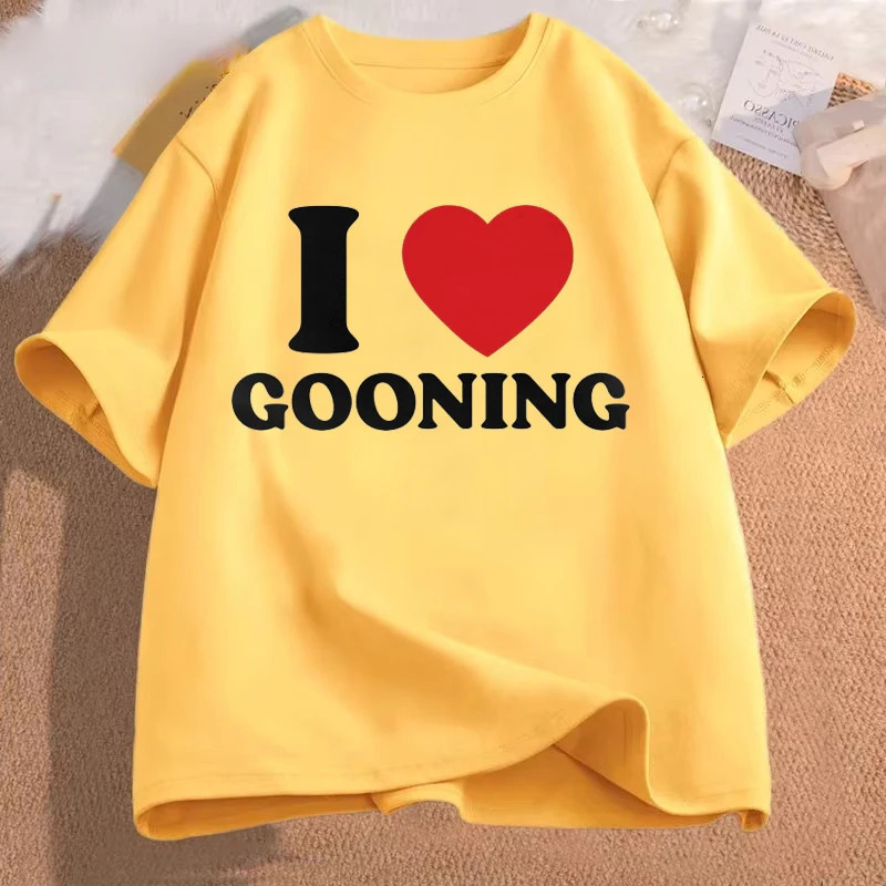 Funny I Love Gooning Graphic T Shirts for Women Men Humor Streetwear Tee Shirt Tops Short Sleeve Unisex T Shirt Clothing 251103 - view 3