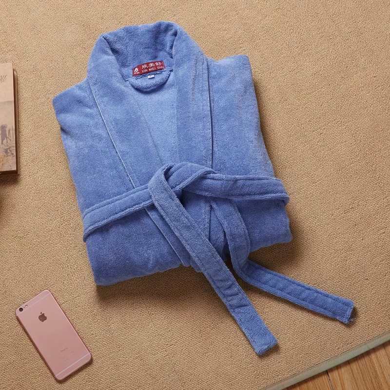 Winter Robe men Cotton Terry Bathrobe Men Couples Pajamas Towel Sleepwear Kimono Bath Robes Mens Dressing Gown Bathing Robe C251104