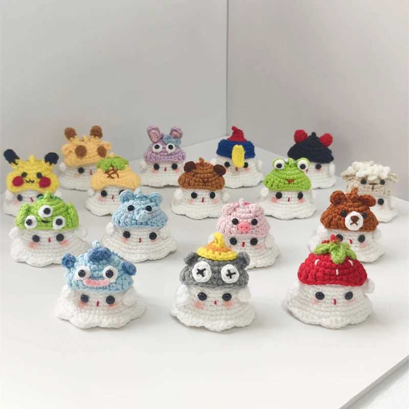 Cartoon Little Hand Woven Pendant Keychain Novelty Creative Car Keychain Backpack Decoration AccESSories Halloween GiftsW251103