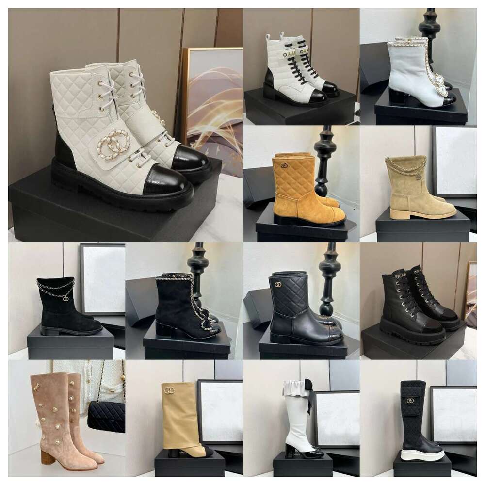 Martin Ankle boots designer boot quality Knight Boot Flat lace up shoes Adjustable zipper opening Motorcycle boots Women's Luxury designer footwear 35-40